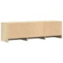Mueble de TV LED madera de ingeniería roble Sonoma 140x34x40 cm de , Muebles TV - Ref: Foro24-852245, Precio: 94,11 €, Descue...
