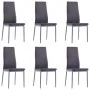 Conjunto de mesa y sillas de comedor 7 piezas gris de , muebles para cocinas y comedores - Ref: Foro24-281696, Precio: 275,32...