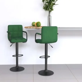 Taburetes de cocina 2 unidades terciopelo verde oscuro de , Taburetes de cocina - Ref: Foro24-334662, Precio: 141,44 €, Descu...