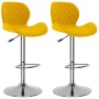 Taburetes de cocina 2 unidades terciopelo amarillo mostaza de , Taburetes de cocina - Ref: Foro24-334918, Precio: 148,26 €, D...
