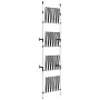 Perchero para botas telescópico con barras aluminio de , Zapateros y organizadores de calzado - Ref: Foro24-321110, Precio: 6...