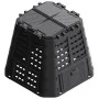Compostador de jardín negro 93,3x93,3x80 cm 480 L de , Compostadores - Ref: Foro24-146276, Precio: 84,57 €, Descuento: %
