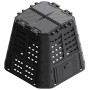 Compostador de jardín negro 93,3x93,3x80 cm 480 L de , Compostadores - Ref: Foro24-146276, Precio: 85,96 €, Descuento: %