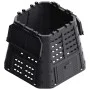 Compostador de jardín negro 93,3x93,3x80 cm 480 L de , Compostadores - Ref: Foro24-146276, Precio: 84,57 €, Descuento: %