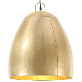 Round industrial hanging lamp 25 W brass 42 cm E27 by , Lamps - Ref: Foro24-320556, Price: 87,08 €, Discount: %