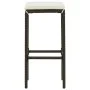 Kitchen stools with 2 brown synthetic rattan cushions by vidaXL, Kitchen stools - Ref: Foro24-313439, Price: 50,76 €, Discoun...