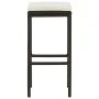 Kitchen stools with 2 brown synthetic rattan cushions by vidaXL, Kitchen stools - Ref: Foro24-313439, Price: 50,76 €, Discoun...