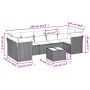 Set de sofás de jardín 8 pzas y cojines ratán sintético gris de , Conjuntos de jardín - Ref: Foro24-3249131, Precio: 562,31 €...