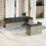 Set de sofás de jardín 8 pzas y cojines ratán sintético gris de , Conjuntos de jardín - Ref: Foro24-3249751, Precio: 591,12 €...