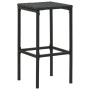 Taburetes de cocina con cojines 2 uds ratán sintético negro de vidaXL, Taburetes de cocina - Ref: Foro24-313440, Precio: 51,0...