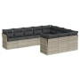 Set sofás jardín 10 pzas con cojines ratán sintético gris claro de , Conjuntos de jardín - Ref: Foro24-3250061, Precio: 695,5...