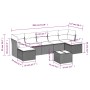 Set de sofás de jardín 8 pzas y cojines ratán sintético gris de , Conjuntos de jardín - Ref: Foro24-3249881, Precio: 509,58 €...