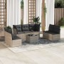 Set de sofás de jardín 8 pzas y cojines ratán sintético gris de , Conjuntos de jardín - Ref: Foro24-3249261, Precio: 506,60 €...
