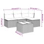 Set de sofás jardín y cojines 5 pzas ratán sintético gris claro de , Conjuntos de jardín - Ref: Foro24-3249351, Precio: 306,2...