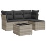 Set de sofás jardín y cojines 5 pzas ratán sintético gris claro de , Conjuntos de jardín - Ref: Foro24-3249391, Precio: 318,9...