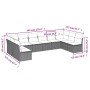 Set sofás jardín 10 pzas con cojines ratán sintético gris claro de , Conjuntos de jardín - Ref: Foro24-3249931, Precio: 637,2...