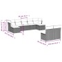 Set muebles jardín 9 pzas y cojines ratán sintético gris claro de , Conjuntos de jardín - Ref: Foro24-3250111, Precio: 563,53...