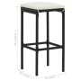 Taburetes de cocina con cojines 2 uds ratán sintético negro de vidaXL, Taburetes de cocina - Ref: Foro24-313440, Precio: 51,0...