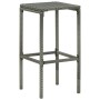 Taburetes de cocina con cojines 2 uds ratán sintético gris de vidaXL, Taburetes de cocina - Ref: Foro24-313441, Precio: 51,78...