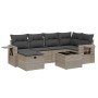 Set de sofás de jardín 7 pzas con cojines ratán PE gris claro de , Conjuntos de jardín - Ref: Foro24-3263808, Precio: 456,05 ...