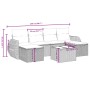 Set de sofás de jardín 6 pzas y cojines ratán sintético gris de , Conjuntos de jardín - Ref: Foro24-3264168, Precio: 387,70 €...
