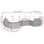 Set de sofás de jardín 6 pzas y cojines ratán sintético gris de , Conjuntos de jardín - Ref: Foro24-3253999, Precio: 430,66 €...
