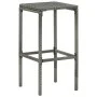 Taburetes altos con cojines 4 uds ratán sintético gris de vidaXL, Taburetes de cocina - Ref: Foro24-313447, Precio: 94,32 €, ...