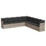 Set muebles jardín 9 pzas y cojines ratán sintético gris claro de , Conjuntos de jardín - Ref: Foro24-3249621, Precio: 599,36...