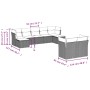 Set muebles jardín 9 pzas y cojines ratán sintético gris claro de , Conjuntos de jardín - Ref: Foro24-3250151, Precio: 609,17...