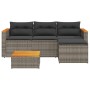 Set de sofá de jardín 3 pzas y cojines ratán sintético gris de , Conjuntos de jardín - Ref: Foro24-365827, Precio: 272,19 €, ...