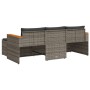 Set de sofá de jardín 3 pzas y cojines ratán sintético gris de , Conjuntos de jardín - Ref: Foro24-365827, Precio: 272,19 €, ...