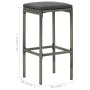 Taburetes de cocina con cojines 2 uds ratán sintético gris de vidaXL, Taburetes de cocina - Ref: Foro24-313441, Precio: 51,78...