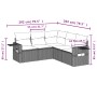 Set de sofás jardín y cojines 5 pzas ratán sintético gris claro de , Conjuntos de jardín - Ref: Foro24-3220151, Precio: 349,9...