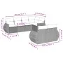 Gartensofagarnitur 7-teilig mit Polstern, helles graues PE-Rattan von , Modulare Sofas für den Außenbereich - Ref: Foro24-322...