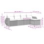 Set de sofás jardín y cojines 5 pzas ratán sintético gris claro de , Conjuntos de jardín - Ref: Foro24-3221291, Precio: 327,4...