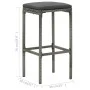Taburetes altos con cojines 4 uds ratán sintético gris de vidaXL, Taburetes de cocina - Ref: Foro24-313447, Precio: 94,32 €, ...