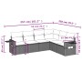 Set de sofás de jardín 6 pzas y cojines ratán sintético gris de , Conjuntos de jardín - Ref: Foro24-3252549, Precio: 414,67 €...