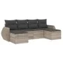 Garden sofa set 6 pieces and gray synthetic rattan cushions by , Modular outdoor sofas - Ref: Foro24-3221721, Price: 393,23 €...