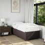Cama box spring con colchón tela marrón oscuro 90x190 cm de , Camas y somieres - Ref: Foro24-3285098, Precio: 356,57 €, Descu...