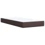 Box spring bed with dark brown fabric mattress 90x190 cm by , Beds and slatted bases - Ref: Foro24-3285098, Price: 295,85 €, ...
