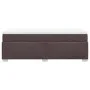 Box spring bed with dark brown fabric mattress 90x190 cm by , Beds and slatted bases - Ref: Foro24-3285098, Price: 295,85 €, ...