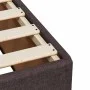 Box spring bed with dark brown fabric mattress 90x190 cm by , Beds and slatted bases - Ref: Foro24-3285098, Price: 295,85 €, ...
