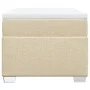 Boxspring-Bett mit cremefarbenem Stoffmatratze 90x190 cm. von , Betten und Lattenroste - Ref: Foro24-3285100, Preis: 325,10 €...