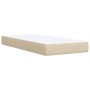 Cama box spring con colchón tela color crema 90x190 cm de , Camas y somieres - Ref: Foro24-3285100, Precio: 331,82 €, Descuen...