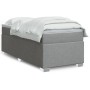 Cama box spring con colchón tela gris claro 90x200 cm de , Camas y somieres - Ref: Foro24-3285102, Precio: 315,57 €, Descuent...