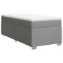 Cama box spring con colchón tela gris claro 90x200 cm de , Camas y somieres - Ref: Foro24-3285102, Precio: 315,57 €, Descuent...