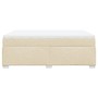 Cama box spring con colchón tela color crema 140x200 cm de , Camas y somieres - Ref: Foro24-3285142, Precio: 455,31 €, Descue...