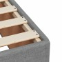 Cama box spring con colchón tela gris claro 140x200 cm de , Camas y somieres - Ref: Foro24-3285137, Precio: 440,52 €, Descuen...