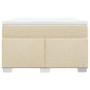 Cama box spring con colchón tela color crema 120x200 cm de , Camas y somieres - Ref: Foro24-3285128, Precio: 412,59 €, Descue...