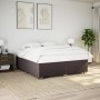 Cama box spring con colchón tela marrón oscuro 180x200 cm de , Camas y somieres - Ref: Foro24-3285154, Precio: 541,02 €, Desc...